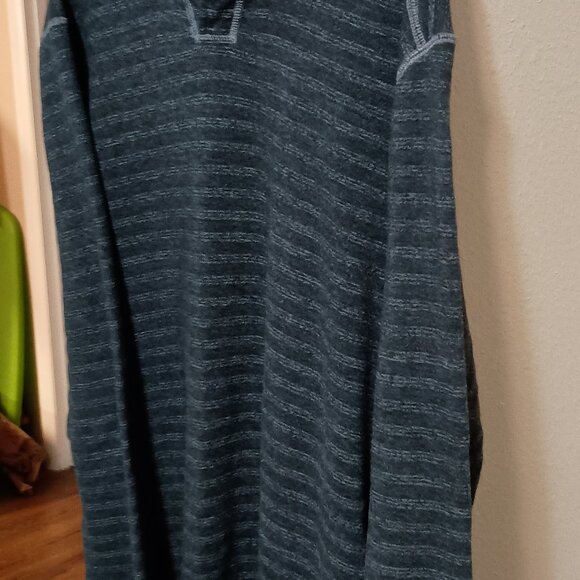 Tommy Bahama Reversible Men's Long Sleeve Knit Pullover Shirt Size Large Gray - Picture 4 of 11